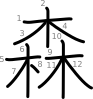 stroke order illustration