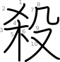 stroke order illustration