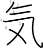 stroke order illustration