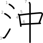 stroke order illustration