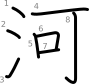 stroke order illustration