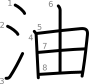 stroke order illustration