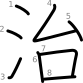 stroke order illustration