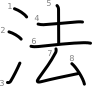 stroke order illustration