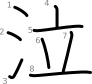 stroke order illustration