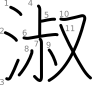 stroke order illustration