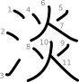 stroke order illustration