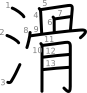 stroke order illustration