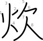 stroke order illustration