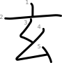 stroke order illustration