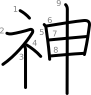 stroke order illustration