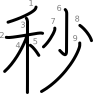 stroke order illustration