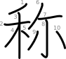 stroke order illustration