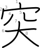 stroke order illustration