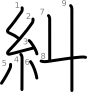 stroke order illustration