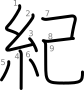 stroke order illustration