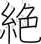 stroke order illustration