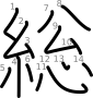 stroke order illustration