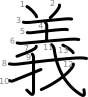 stroke order illustration