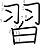 stroke order illustration