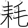 stroke order illustration