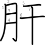 stroke order illustration