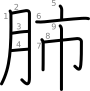 stroke order illustration