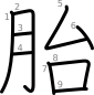 stroke order illustration