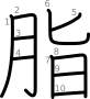 stroke order illustration