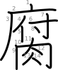 stroke order illustration