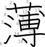 stroke order illustration