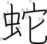 stroke order illustration