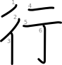 stroke order illustration