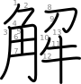 stroke order illustration