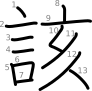 stroke order illustration