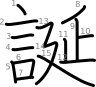 stroke order illustration