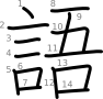 stroke order illustration