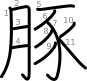 stroke order illustration