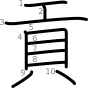 stroke order illustration