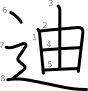 stroke order illustration