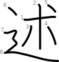 stroke order illustration