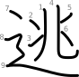 stroke order illustration