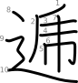 stroke order illustration