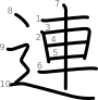 stroke order illustration