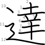 stroke order illustration