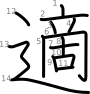 stroke order illustration