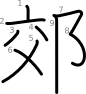 stroke order illustration