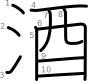 stroke order illustration