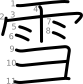 stroke order illustration