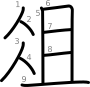 stroke order illustration